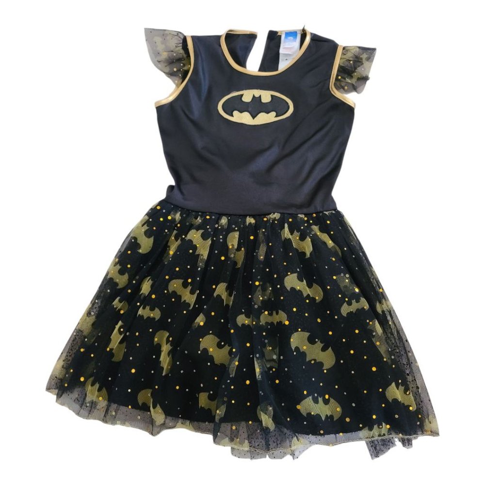 DC Comics Batman Superhero Dress L Black Gold Kids